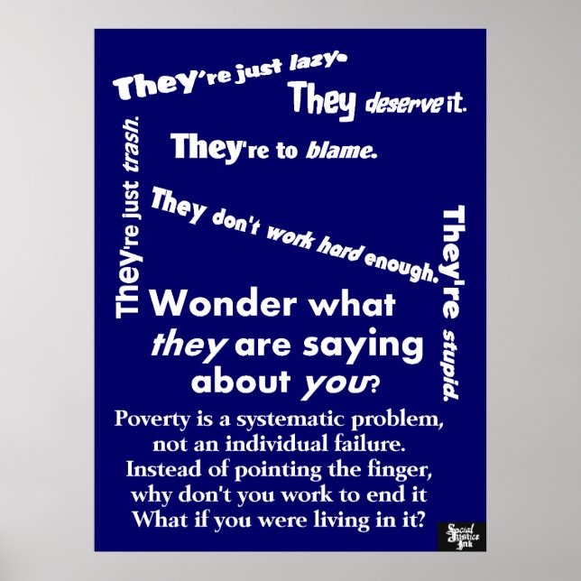 They Are Poverty Poster (Front)