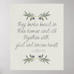 They Broke Bread Poster