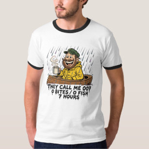 They Call Me 007 Funny 0 Bites Skunked Fishing T-Shirt
