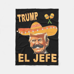 They Call Me El Jefe Funny Cinco De Mayo Mexican P Fleece Blanket