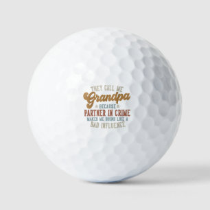 They Call Me Grandpa Funny Father's Day Grandpa Golf Balls