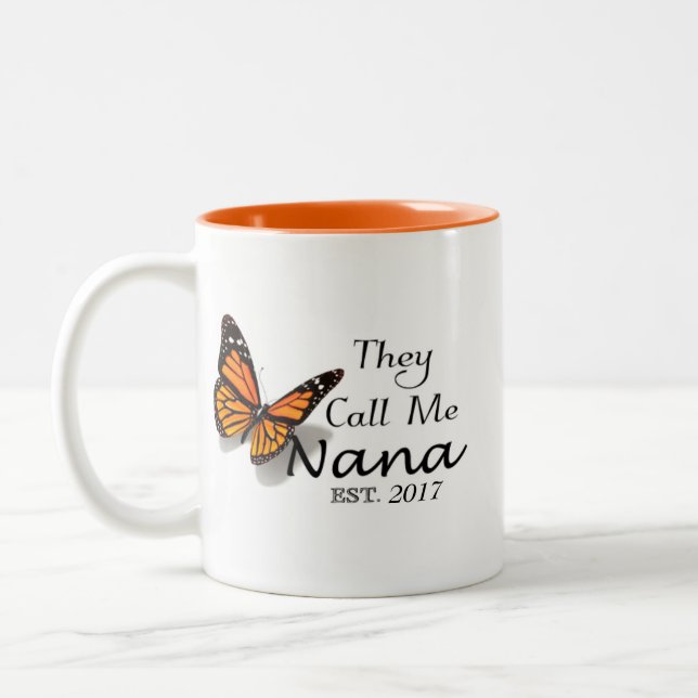 They Call Me Nana Two-Tone Coffee Mug (Left)