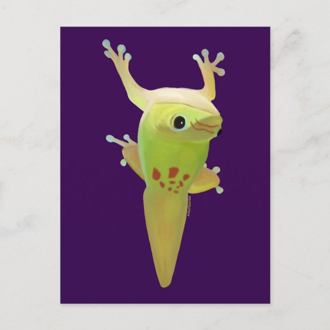 They call me sticky toes! DAY GECKO Postcard (Front)