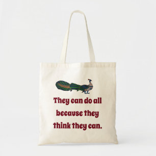 They Can Do All Because They Think - Confidence Qu Tote Bag