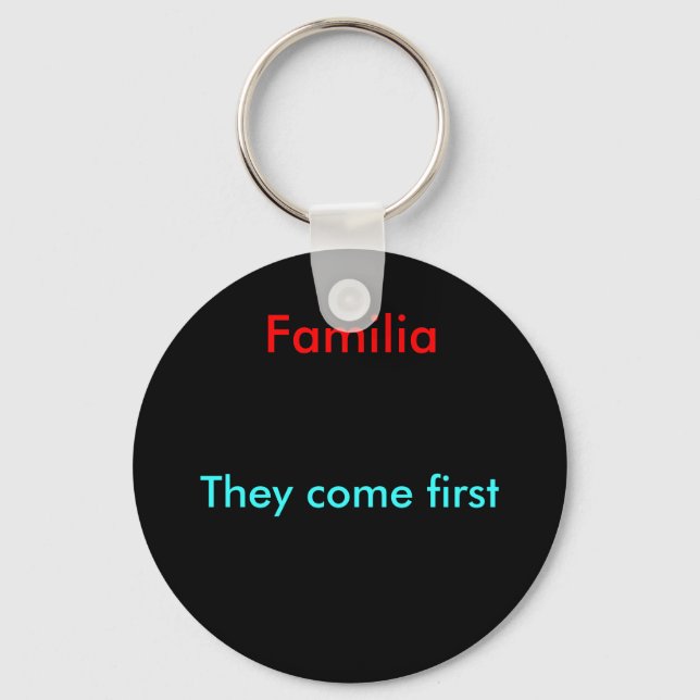 They come first key ring (Front)