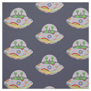 They Come in Peace UFO Fabric