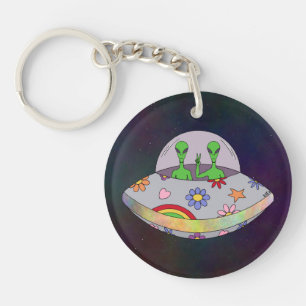 They Come in Peace UFO Key Ring