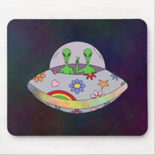They Come in Peace UFO Mouse Mat