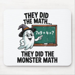 They Did Monster Math Teacher Halloween Costume Ma Mouse Mat