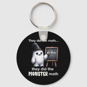 They Did The Monster Math Yeti Funny Halloween Tea Key Ring