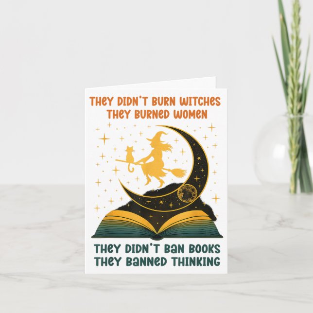 They Didnt Ban Books, They Banned Thinking _1  Card (Front)