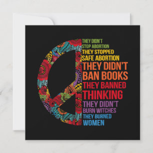 They Didn't Stop Abortion They Stopped Safe Femini Thank You Card