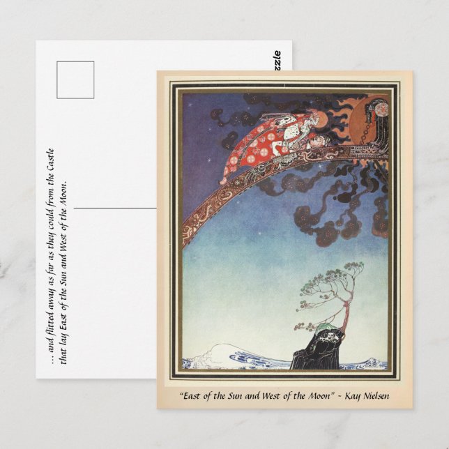 They flew away from the Castle Kay Nielsen Postcard (Front/Back)