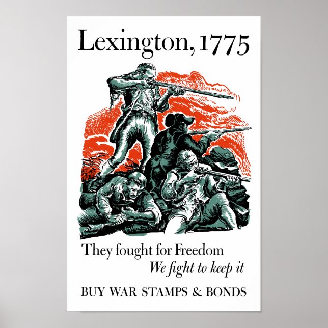 They Fought For Freedom We Fight To Keep It -- WW2 Poster (Front)
