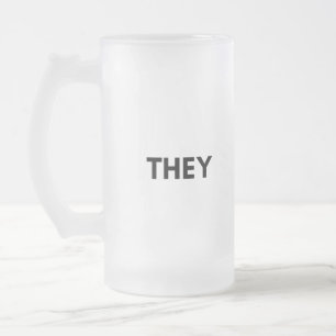 they frosted glass beer mug