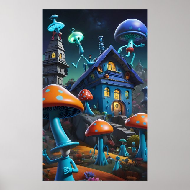 They Had the Run of the House Ken Gauge Psychedeli Poster (Front)