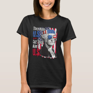 They Hate Us Cuz They Aint Us Usa American Flag 4t T-Shirt