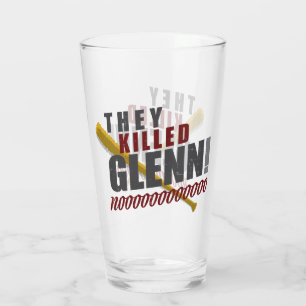 "They Killed Glenn" Walking Dead Fan Beer Glass
