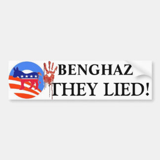 THEY LIED BUMPER STICKER