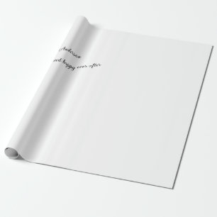 They lived happily ever after wrapping paper