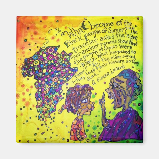 They Lost Their History 2 Inch Square Magnet (Front)