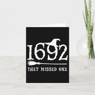 They Missed One Halloween Feminist Witch Trials Wo Card