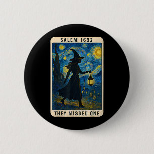 They Missed One Tarot Van Gogh Salem 1692 Hallowee 6 Cm Round Badge