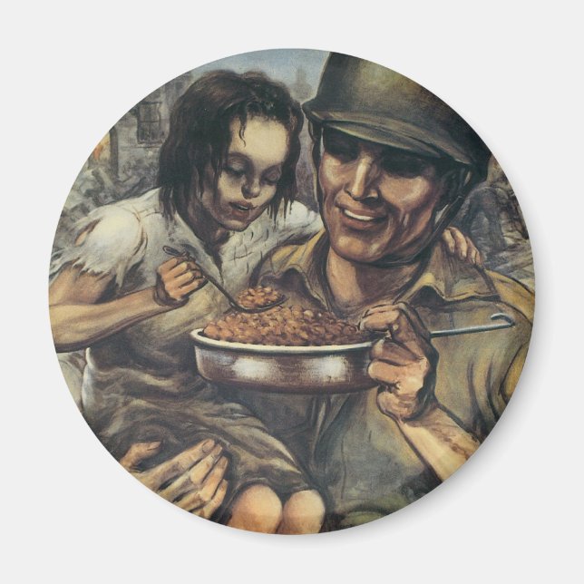 They Need Food ~ Plant More Beans Magnet (Front)