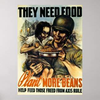 They Need Food - Vintage World War 2 Poster
