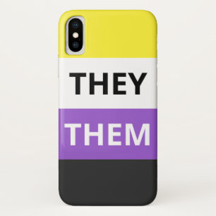They Non-Binary Case-Mate Barely There iPhone X Case