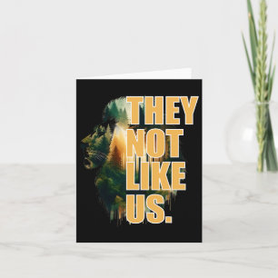 They Not Like Us Touchdown American Football Game Card