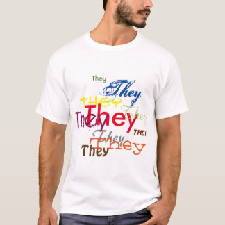 They or Custom Pronoun All Over T-Shirt