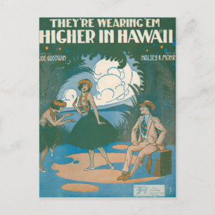 They’re Wearing ‘Em Higher In Hawaii Postcard