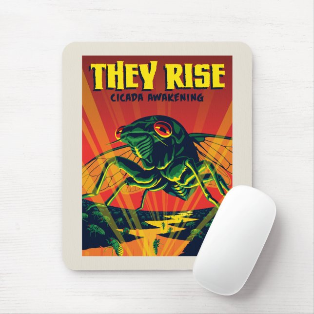 They Rise Cicada Awakening Mouse Mat (With Mouse)