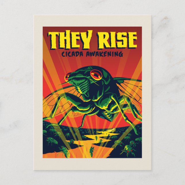 They Rise Cicada Awakening Postcard (Front)