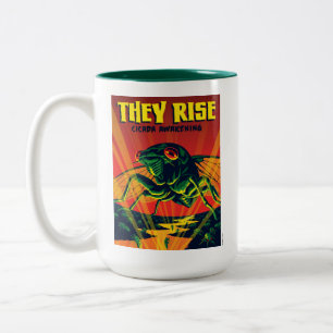 They Rise Cicada Awakening Two-Tone Coffee Mug