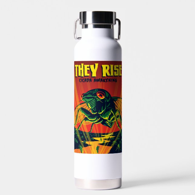 They Rise Cicada Awakening Water Bottle (Front)