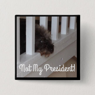 They say dogs can tell the good guys from the bad 15 cm square badge