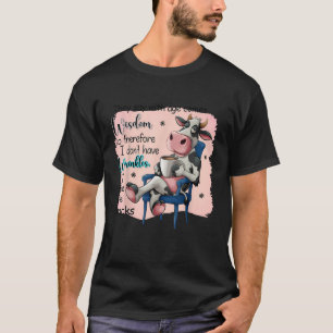They Say With Age Comes Wisdom Funny Cute Cow Wome T-Shirt