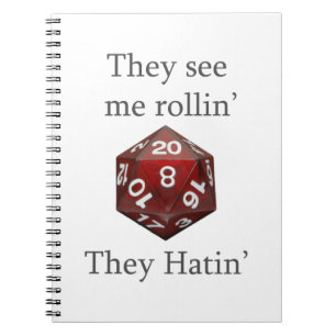 They See me rollin gear Notebook