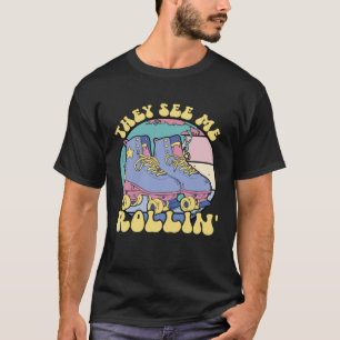 They See Me Rollin Roller Derby Women s Roller Ska T-Shirt
