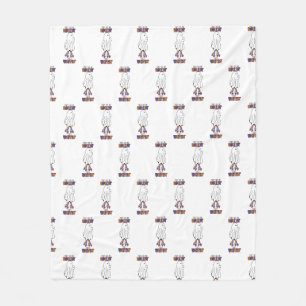 They see me rollin' they waitin' Retro Ghost Fleece Blanket