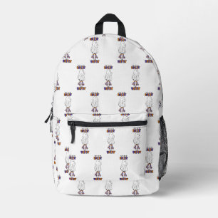 They see me rollin' they waitin' Retro Ghost Printed Backpack