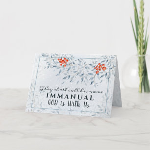 They shall call His name Immanuel, Christmas Card