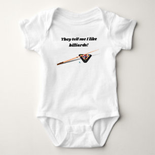 They Tell Me I Like Billiards Baby Bodysuit