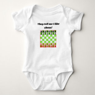 They Tell Me I Like Chess Baby Bodysuit