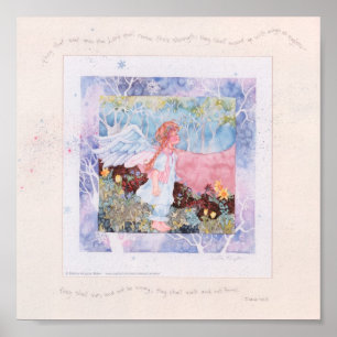 They that wait angel archival quality art print