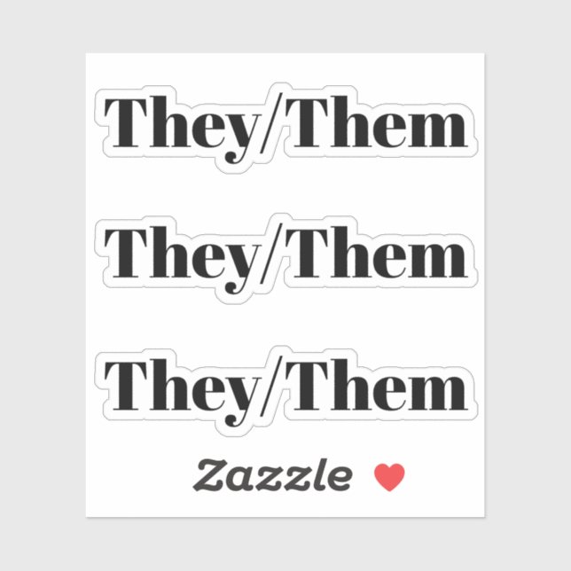 They Them black gender pronouns lgbtq (Sheet)
