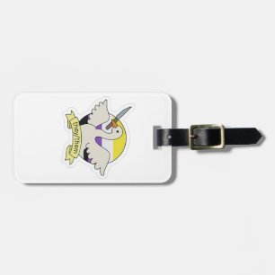 They Them Goose Non binary LGBT Pride Month Luggage Tag