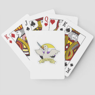 They Them Goose Non binary LGBT Pride Month Playing Cards